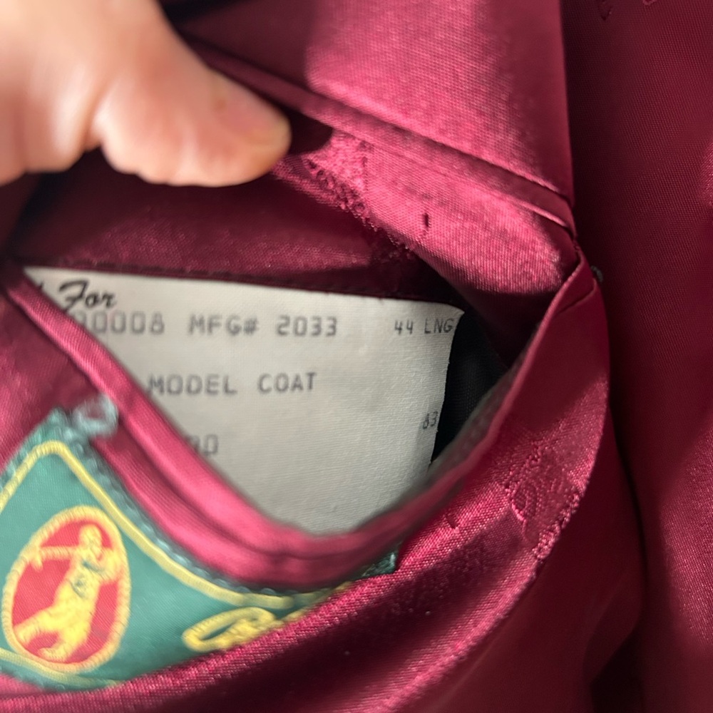 Bobby Jones golf sport coat size 44 cranberry - Picture 6 of 12